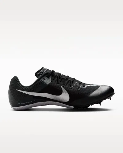 Nike Unisex Zoom Rival Sprint Track Shoes In Black/metalic Silver Black