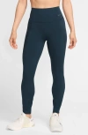 Nike Women's Universa -support High-waisted Full-length Leggings With Pockets In Armory Navy/anthracite