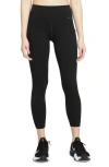 Nike Universa Medium Support High Waist 7/8 Leggings In Black/black