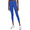 Nike Universa Medium Support High Waist 7/8 Leggings In Hyper Royal/ Black