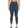Nike Women's One High-waisted 7/8 Leggings With Pockets In Midnight Navy/ Black