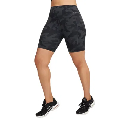Nike Universal Biker Shorts Unisex Black Stretch Pull On High-waisted Srt295 In Multi