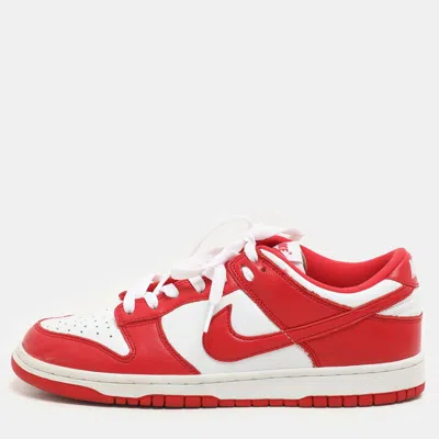 Nike University Red/white Leather Sp St. John's Dunk Low Sneakers