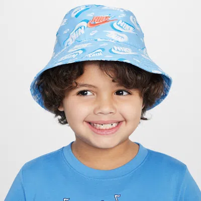 Nike Upf 40+ Futura Bucket Hat Little Kids' Hat In Blue