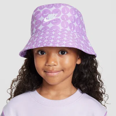 Nike Upf 40+ Futura Bucket Hat Little Kids' Hat In Purple