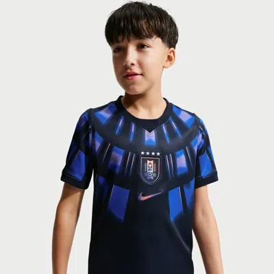 Nike Uruguay 2026 Stadium Away Big Kids'  Dri-fit Soccer Replica Jersey In Black