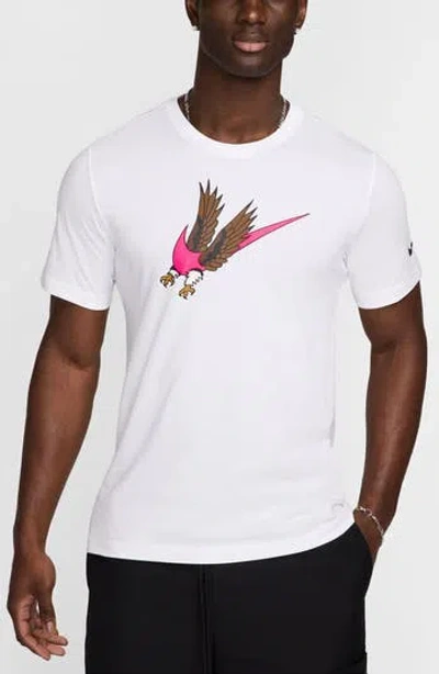 Nike Usa Eagle Graphic T-shirt In White