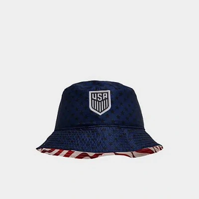 Nike Usa National Team Reversible Woven Bucket Hat In Blue