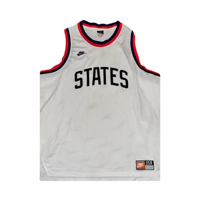 Pre-owned Nike Usa Olympic Soccer Basketball Jersey 'white' | Men's Size Xxl
