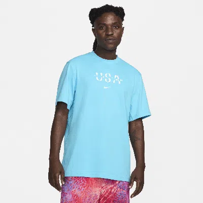 Nike Men's Aqua Team Usa Primary Statement T-shirt