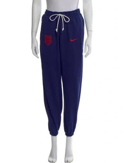 Pre-owned Nike Usa Soccer Wide Leg Pants In Blue