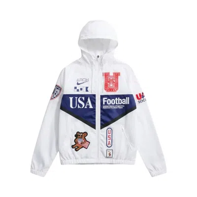Pre-owned Nike Usa X V.a.a. Anthem Jacket 'white/deep Royal Blue' | Men's Size M