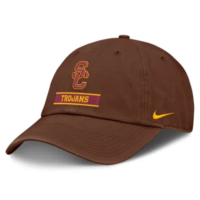 Nike Usc 2026 Military Appreciation Club  Men's College Adjustable Hat In Brown