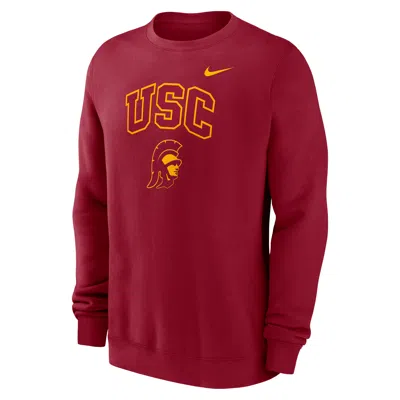 Nike Usc Arch  Men's College Pullover Crew In Brown