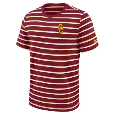 Nike Usc Athletic Prep Legacy Summit Stripe  Men's College T-shirt In Red