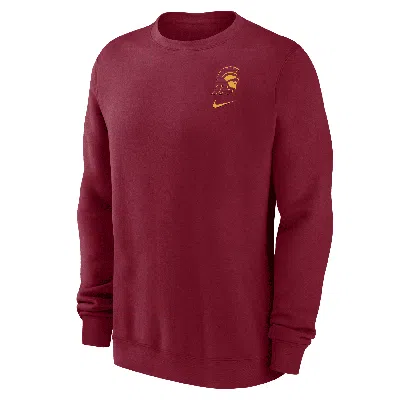 Nike Usc Club Fleece  Men's College Sweatshirt In Red