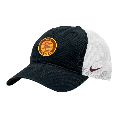Nike Usc Heritage86  Unisex College Trucker Hat In Black