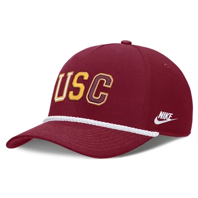 Nike Usc Legacy Basketball Rope Rise  Unisex College Adjustable Hat In Red