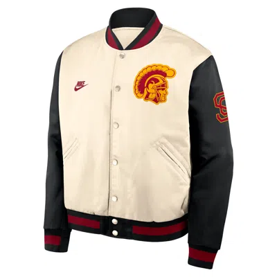 Nike Usc Legacy  Men's College Full-snap Bomber Jacket In Multi