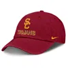 Nike Cardinal Usc Trojans 2025 On-field Club Adjustable Hat In Burgundy
