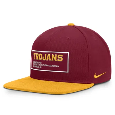 Nike Usc On-field Pro  Men's Dri-fit College Adjustable Hat In Burgundy