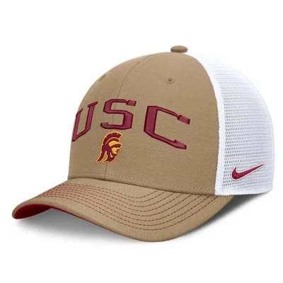 Nike Usc Primetime Arched  Unisex Dri-fit College Trucker Adjustable Hat In Multi