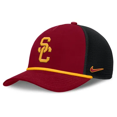 Nike Usc Primetime Rise  Men's College Trucker Adjustable Hat In Red