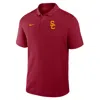 Nike Cardinal Usc Trojans Primetime Victory Primary Logo Performance Polo In Red