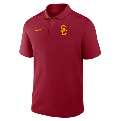 NIKE USC PRIMETIME VICTORY PRIMARY LOGO  MEN'S DRI-FIT COLLEGE POLO,1015790489