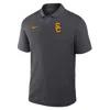 Nike Usc Primetime Victory Primary Logo  Men's Dri-fit College Polo In Gray
