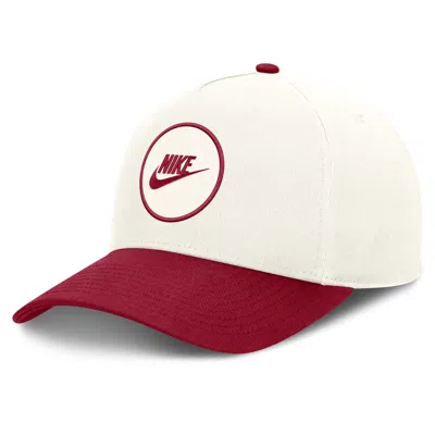 Nike Usc Rise  Unisex Dri-fit College A-frame Adjustable Hat In White