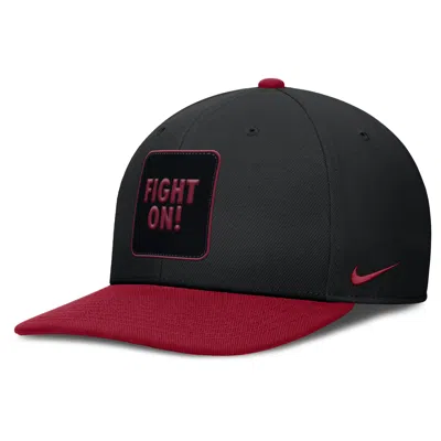 Nike Usc Sideline Campus Local Pro  Men's Dri-fit College Adjustable Hat In Black