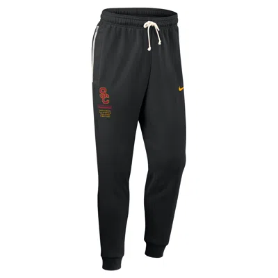 Nike Usc Sideline Standard Issue  Men's Dri-fit College Taper Pants In Black