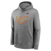 Nike Men's Heather Gray Usc Trojans Legacy Logo Club Fleece Pullover Hoodie In Grey