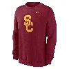 Nike Usc Trojans Primetime Evergreen Logo  Men's College Pullover Crew In Red