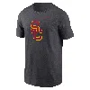 Nike Men's Usc Trojans Primetime Evergreen Logo T-shirt In Grey