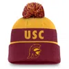 Nike Usc Trojans Primetime Peak  Unisex College Cuffed Pom Beanie In Red