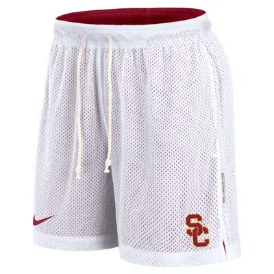 Nike Usc Trojans Primetime Reversible  Men's Dri-fit College Shorts In Gray