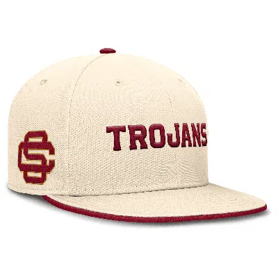 Nike Usc Trojans Primetime True  Men's Dri-fit College Fitted Hat In Brown