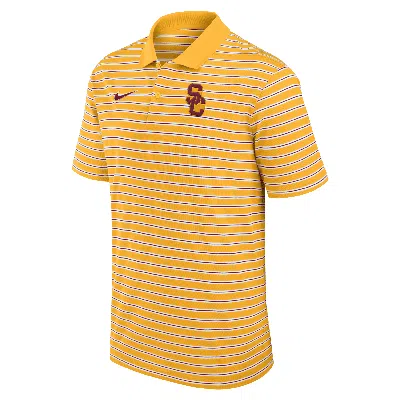 NIKE USC TROJANS PRIMETIME VICTORY STRIPED  MEN'S DRI-FIT COLLEGE POLO 1015709842
