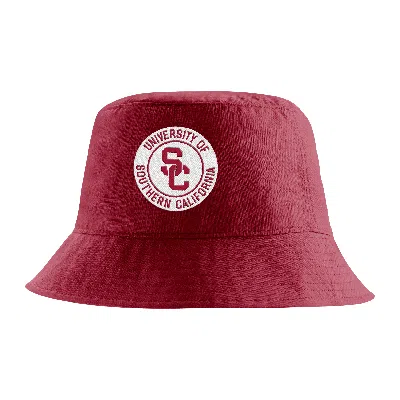 Nike Usc  Unisex College Bucket Hat In Red