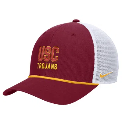 Nike Usc  Unisex College Snapback Trucker Hat In Red