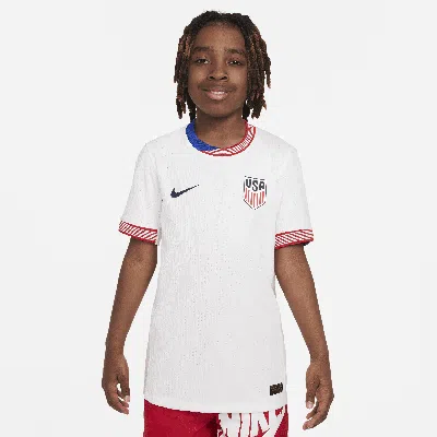 Nike Usmnt 2024 Match Home Big Kids'  Dri-fit Adv Soccer Authentic Jersey In White