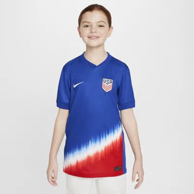 Nike Usmnt 2024 Stadium Away Big Kids'  Dri-fit Soccer Replica Jersey In Blue