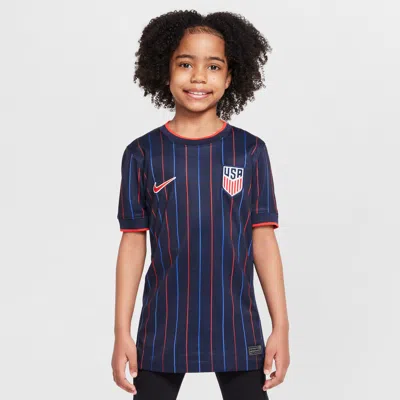 Nike Usmnt 2025 Stadium Away (men's Team) Big Kids'  Dri-fit Soccer Replica Jersey In Blue