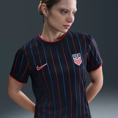 Nike Usmnt 2025 Stadium Away (team)  Women's Dri-fit Soccer Replica Jersey In Blue