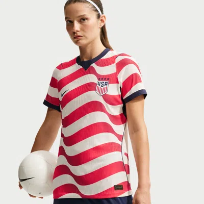 Nike Usmnt 2026 Match Home  Women's Aero-fit Soccer Authentic Jersey In White