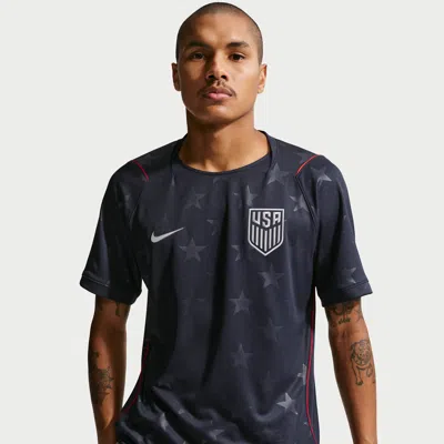 Nike Mens  Us Away Replica Stadium Jersey In Dark Obsidian/university Red