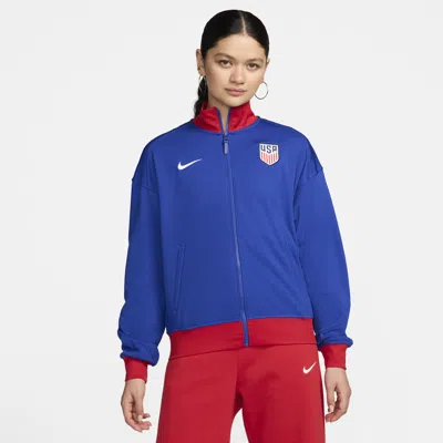 Nike Usmnt Academy Pro  Women's Dri-fit Soccer Jacket In Blue