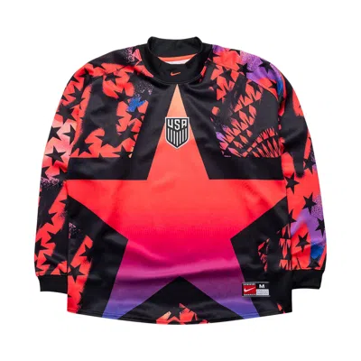 Pre-owned Nike Usmnt Authentic Goalkeeper Soccer Shirt 'black/bright Crimson' | Men's Size S